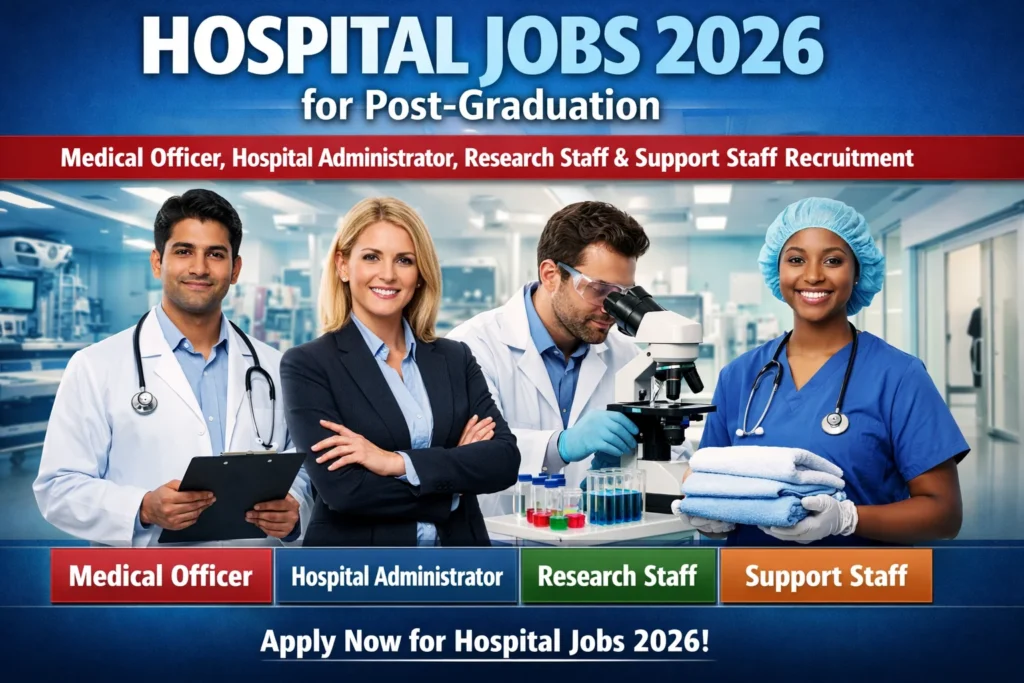 Hospital Careers 2026: Your Post-Graduation Guide to Medical Officer, Administrator, Research and Support Staff Careers